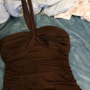 Brown   prom dress